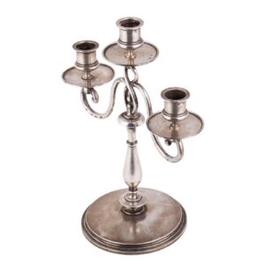 Russian cast silver candelabra, Nicols and Plinke — image 2
