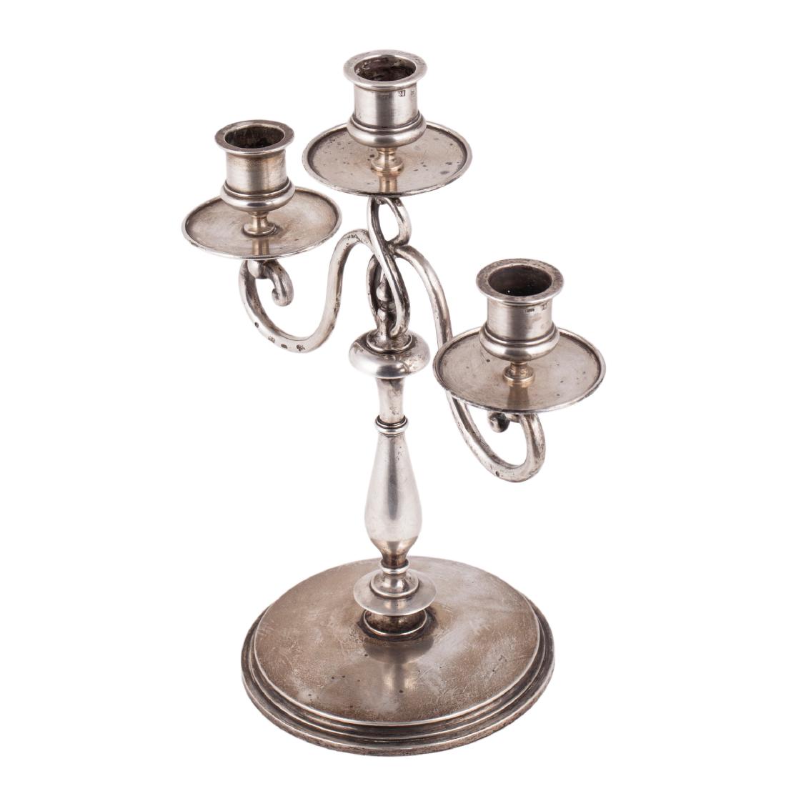 Russian cast silver candelabra, Nicols and Plinke — image 2