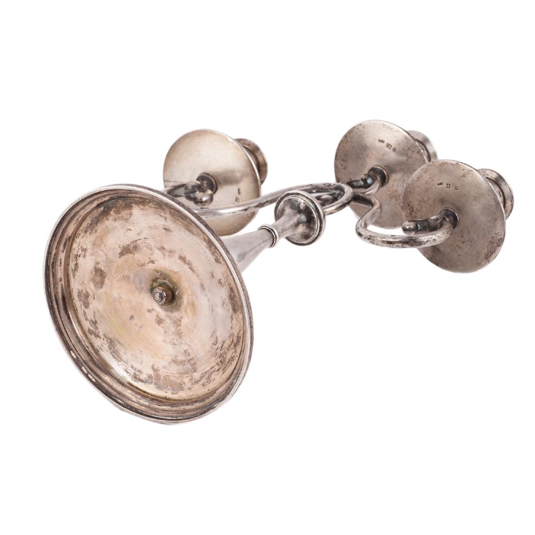 Russian cast silver candelabra, Nicols and Plinke — image 3