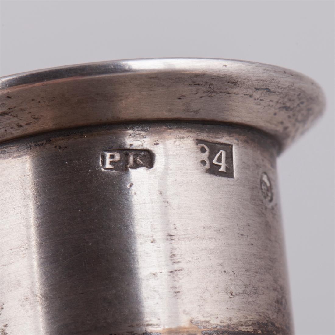Russian cast silver candelabra, Nicols and Plinke — image 6