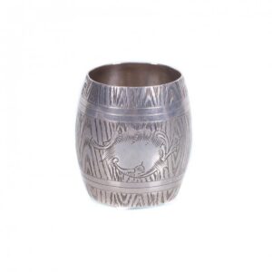 Russian silver baker in the shape of barrel. — image 1