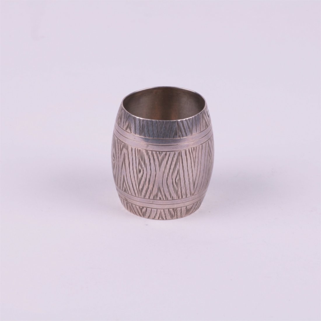Russian silver baker in the shape of barrel. — image 2