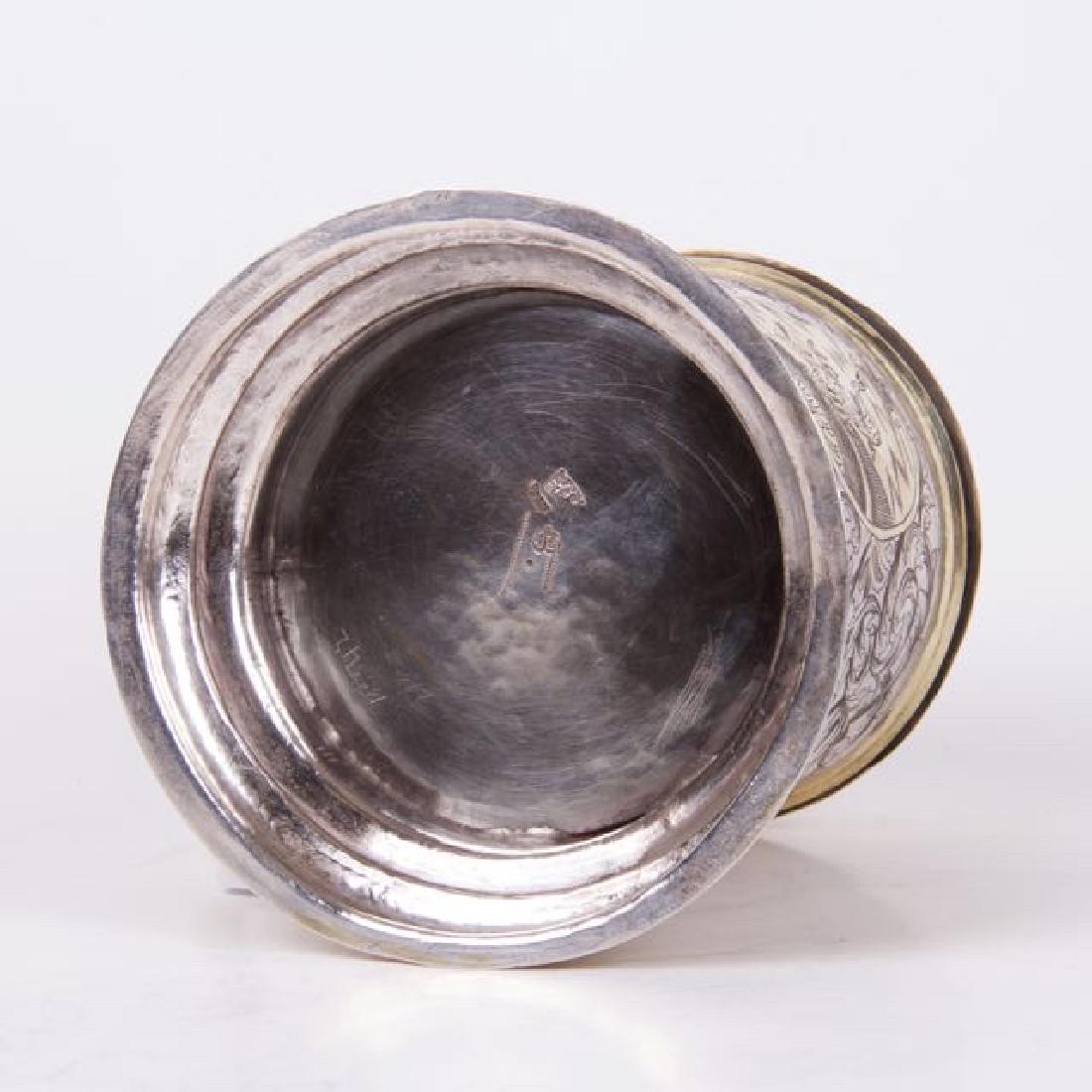 Russian silver-gilt and engraved cup — image 7