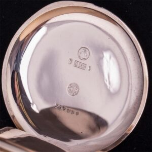 IWC 14K gold open face pocket watch — image 3