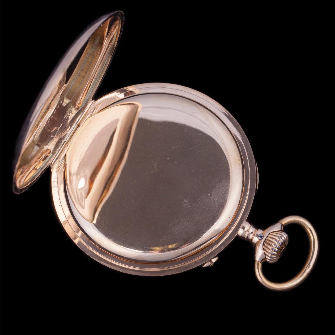 IWC 14K gold open face pocket watch — image 4