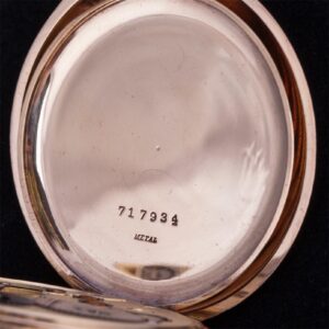 IWC 14K gold open face pocket watch — image 5