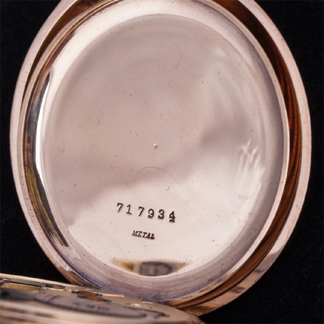 IWC 14K gold open face pocket watch — image 5