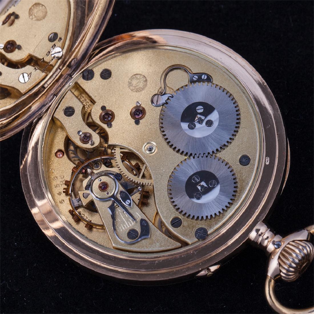 IWC 14K gold open face pocket watch — image 6