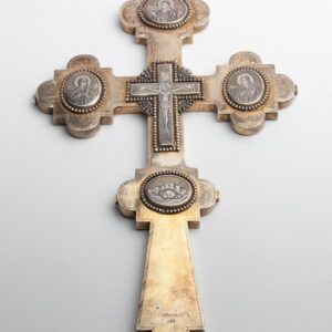 Russian cross with niello medallions — image 1