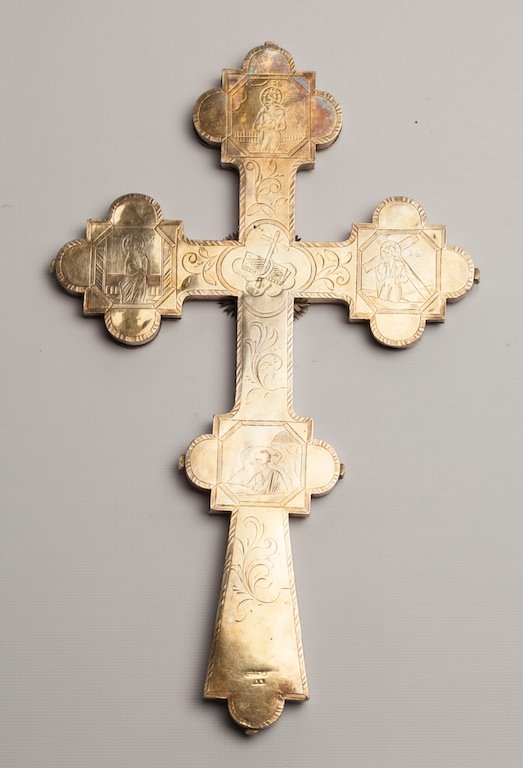 Russian cross with niello medallions — image 2