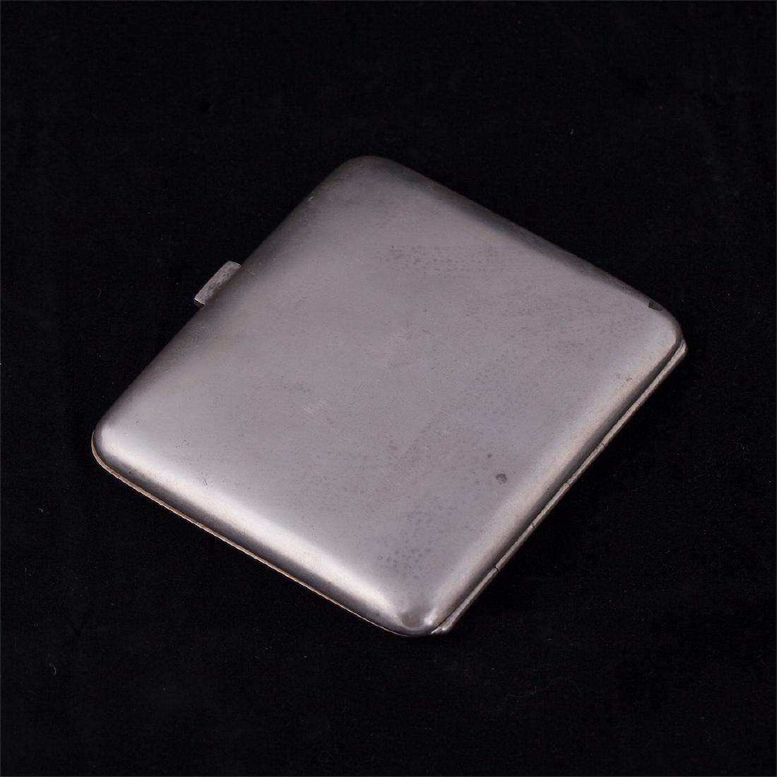 Russian silver cigarette case E. Cheryatov, Lorie — image 2
