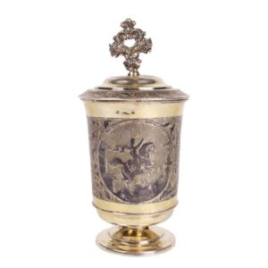 Russian silver-gilt cup with a lid — image 2