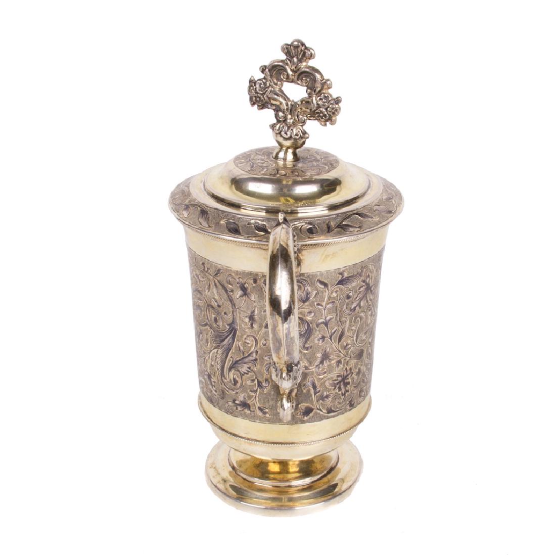 Russian silver-gilt cup with a lid — image 4
