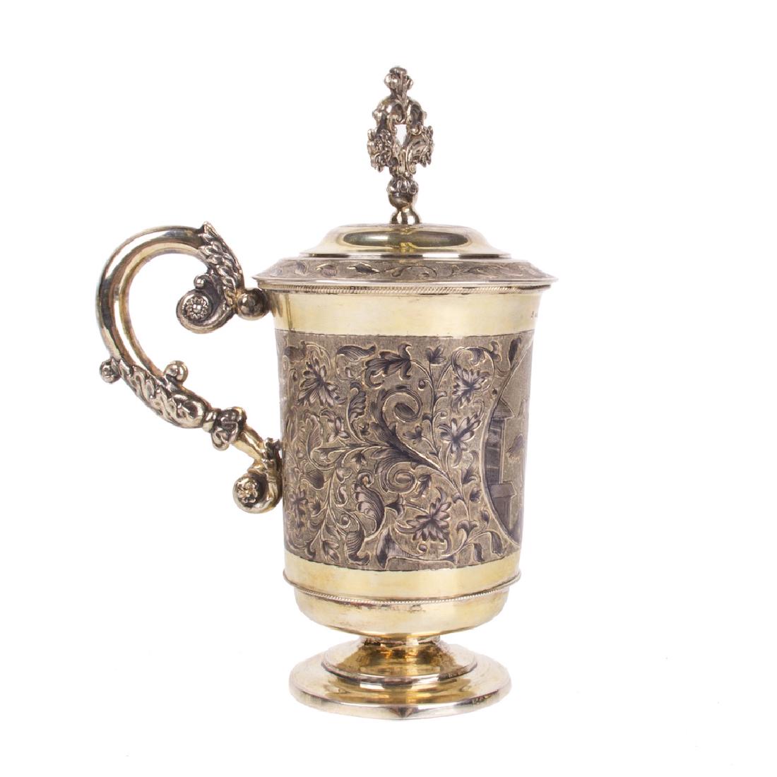 Russian silver-gilt cup with a lid — image 5