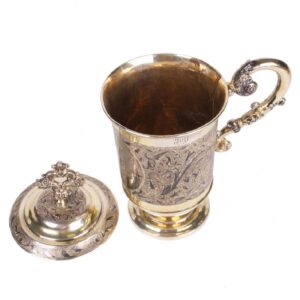 Russian silver-gilt cup with a lid — image 6