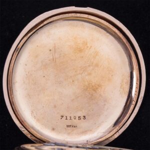 IWC 14K gold hunter case pocket watch — image 8