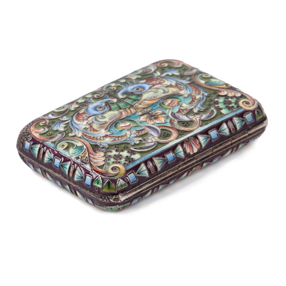 Russian silver-gilt and niello cigarette case — image 4