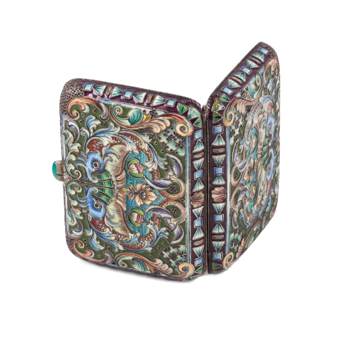 Russian silver-gilt and niello cigarette case — image 6