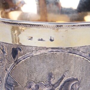 Russian silver-gilt with Peter the Great monument — image 8
