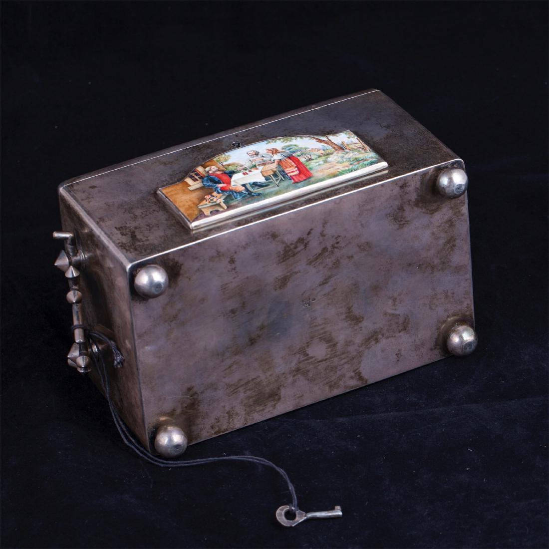 Silver casket with enamel plaque by V.Kangin — image 12