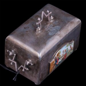 Silver casket with enamel plaque by V.Kangin — image 2