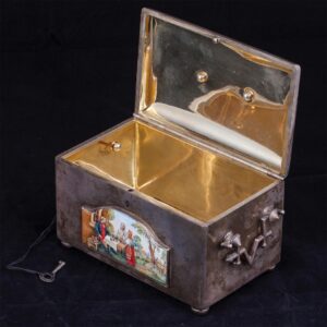 Silver casket with enamel plaque by V.Kangin — image 7