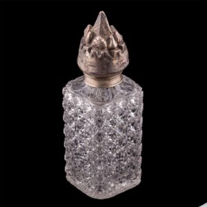 Unusual Russian Art Nouveau silver and cut-glass shtof — image 2