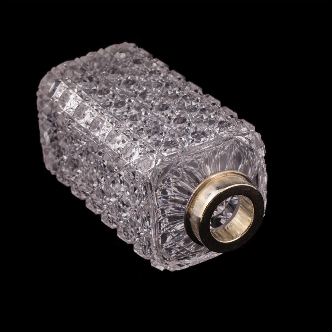 Unusual Russian Art Nouveau silver and cut-glass shtof — image 6