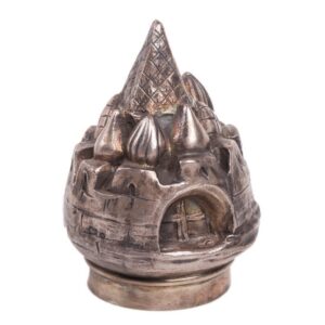 Unusual Russian Art Nouveau silver and cut-glass shtof — image 8
