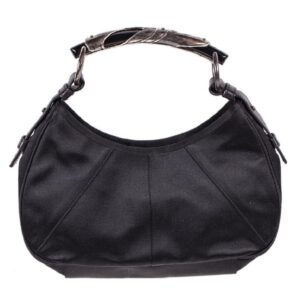 Yves Saint Laurent black silk evening Mombasa bag — image 1