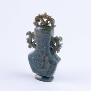 Chinese natural Jade vase & lid. — image 1