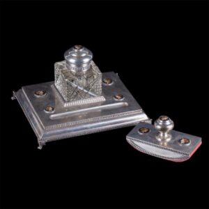 Faberge silver inkwell set in Neoclassical style — image 1