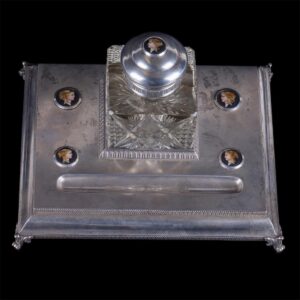 Faberge silver inkwell set in Neoclassical style — image 5