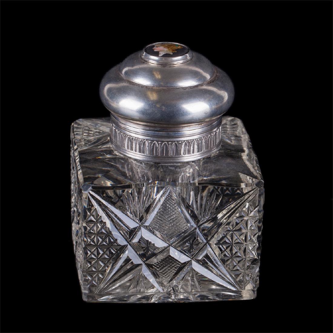 Faberge silver inkwell set in Neoclassical style — image 6