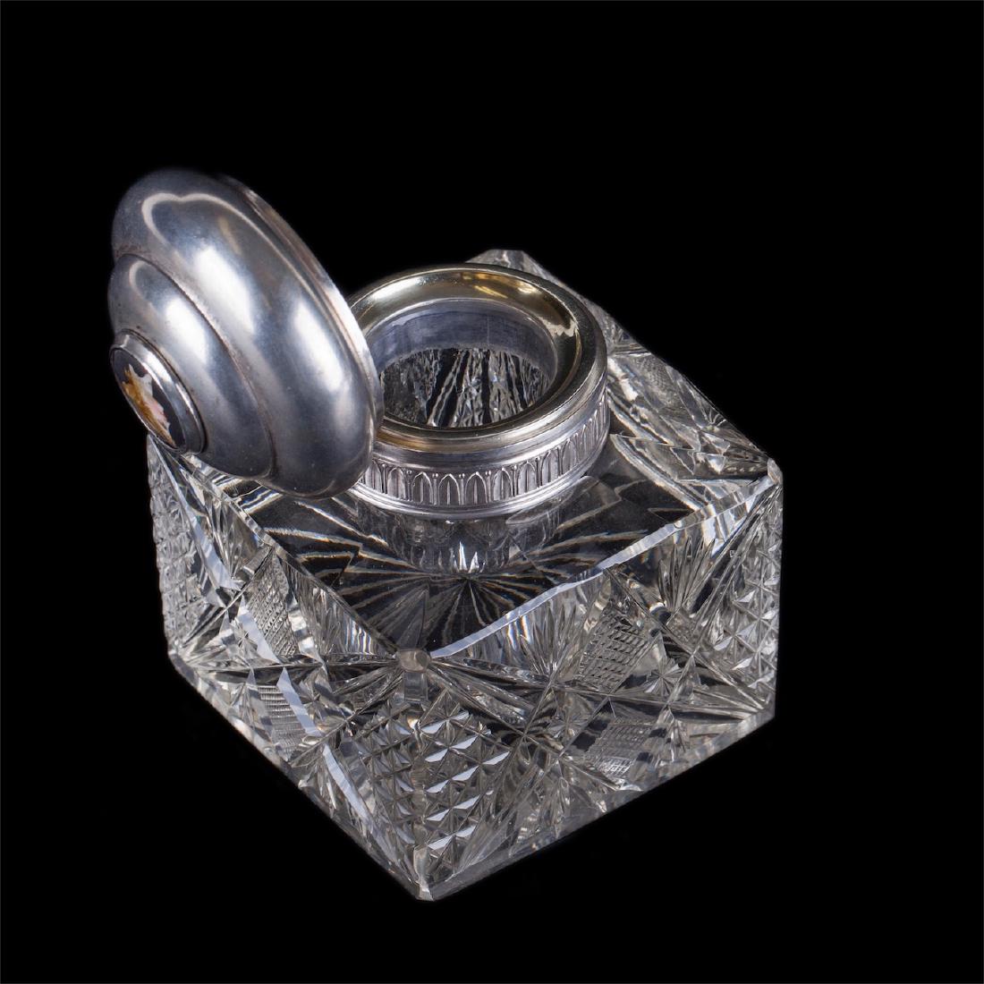 Faberge silver inkwell set in Neoclassical style — image 7