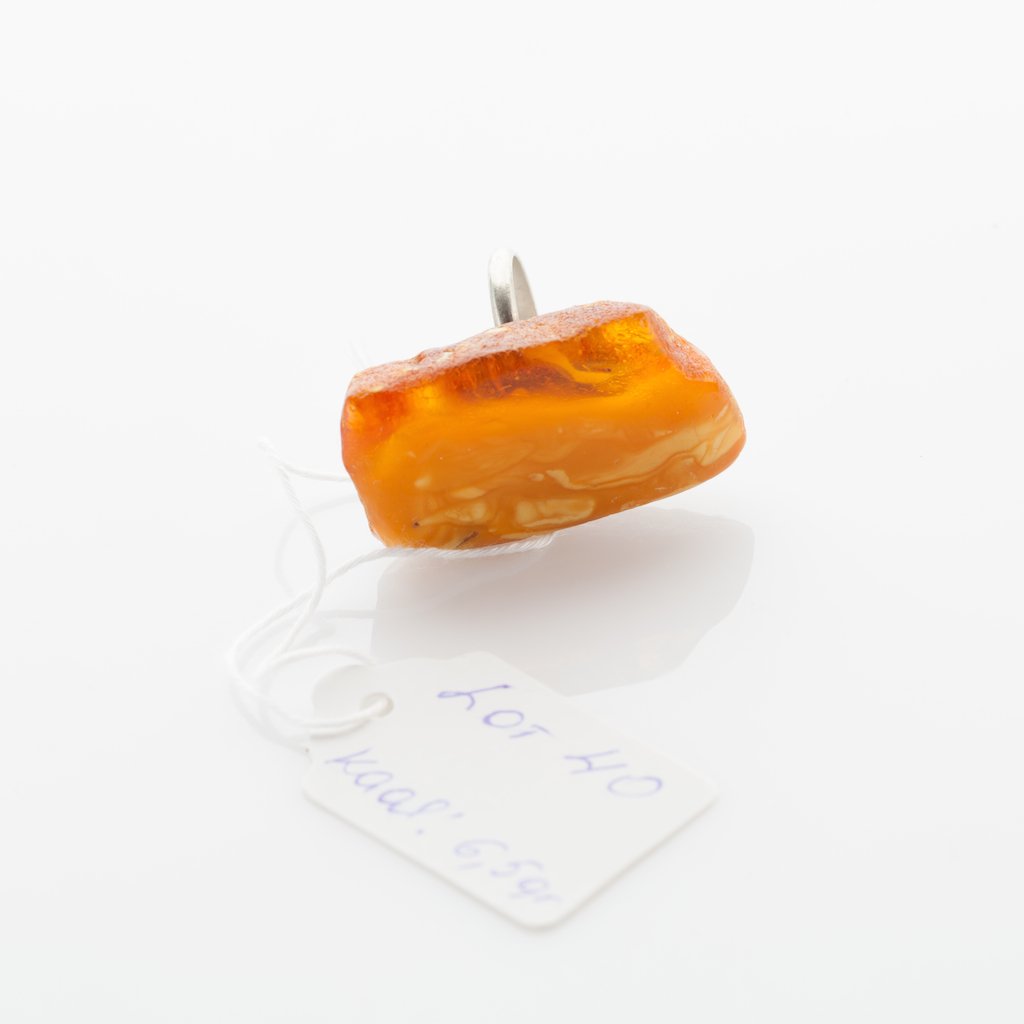 Natural Old Baltic Amber Butterscotch ring. — image 1
