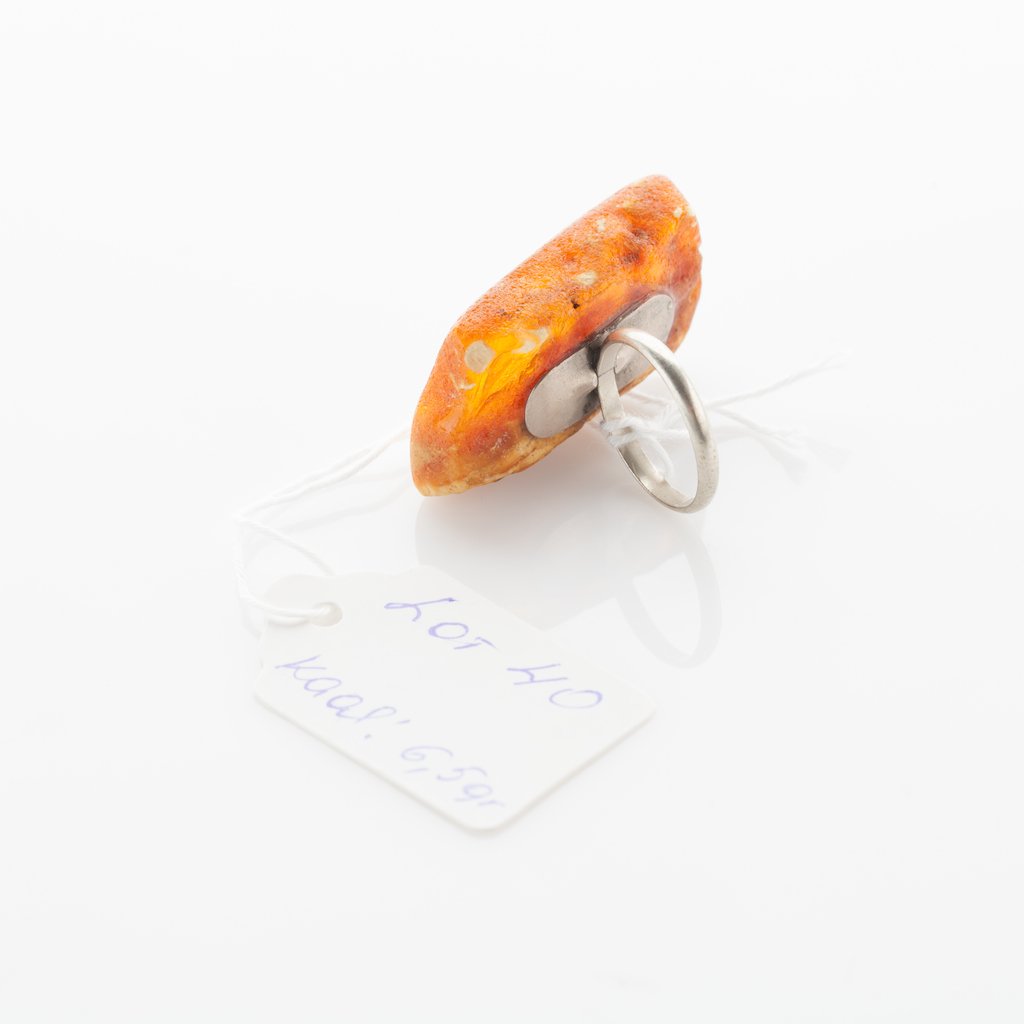 Natural Old Baltic Amber Butterscotch ring. — image 2