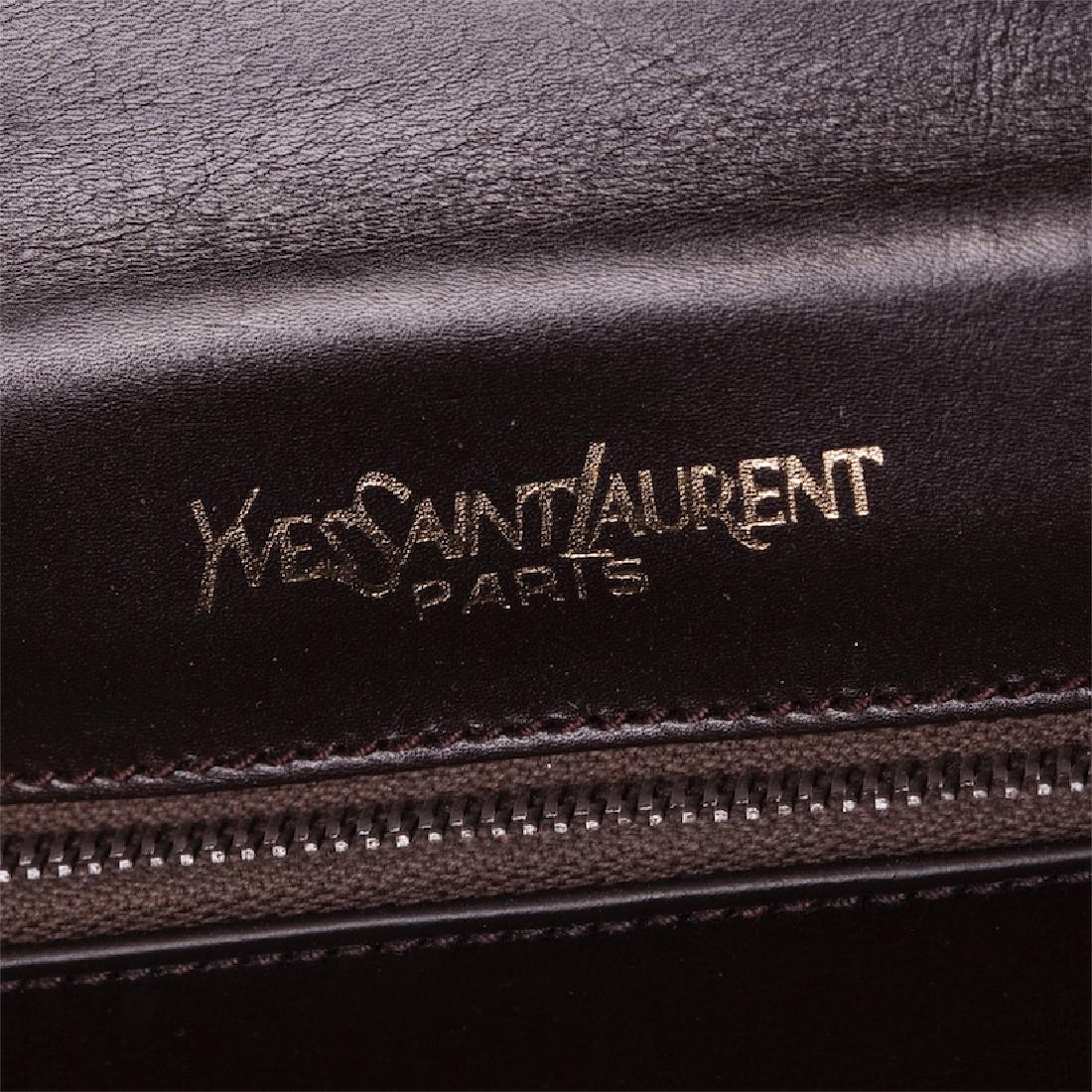 New Yves Saint Laurent leather clutch with gilt — image 3