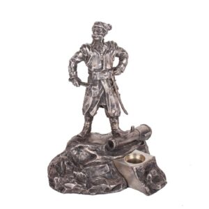 Rare russian silver-gilt desk set — image 1
