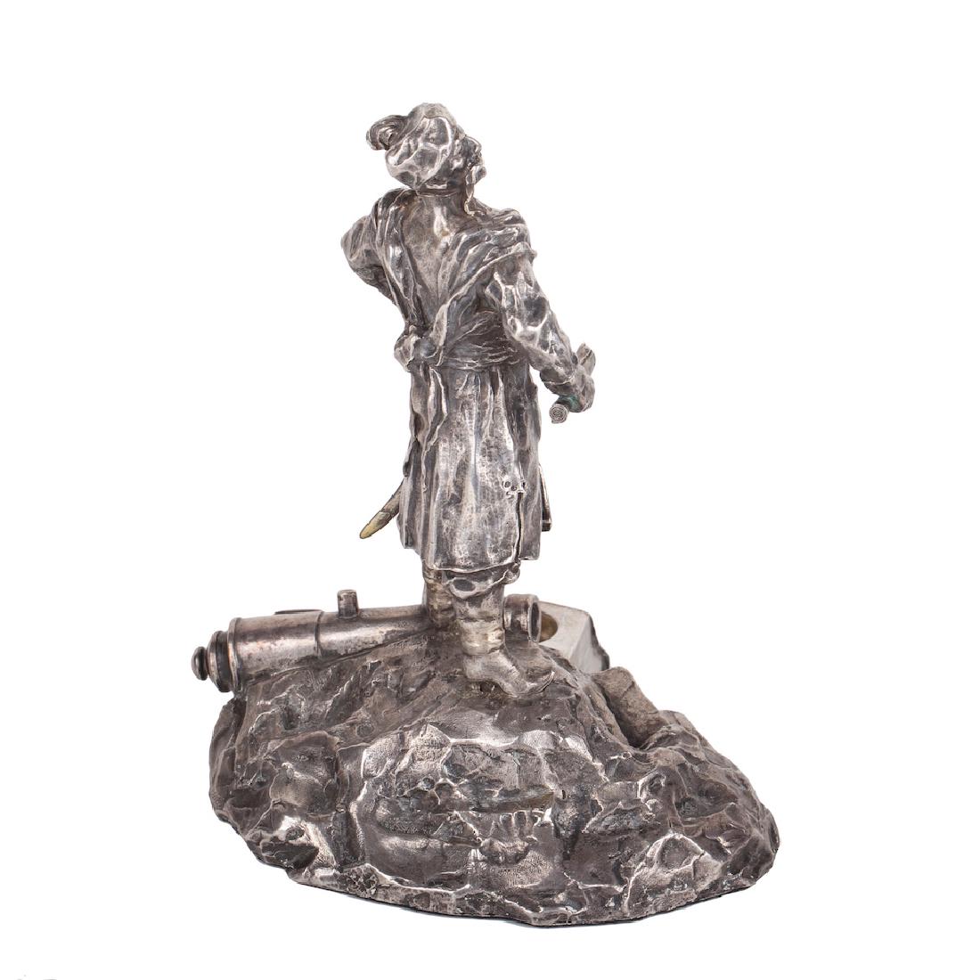 Rare russian silver-gilt desk set — image 3