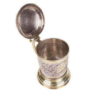 Russian 18th century silver-gilt and engraved cup — image 6