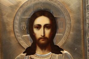 Russian Icon Christ Pantokrator. I.P. Khlebnikov. — image 2