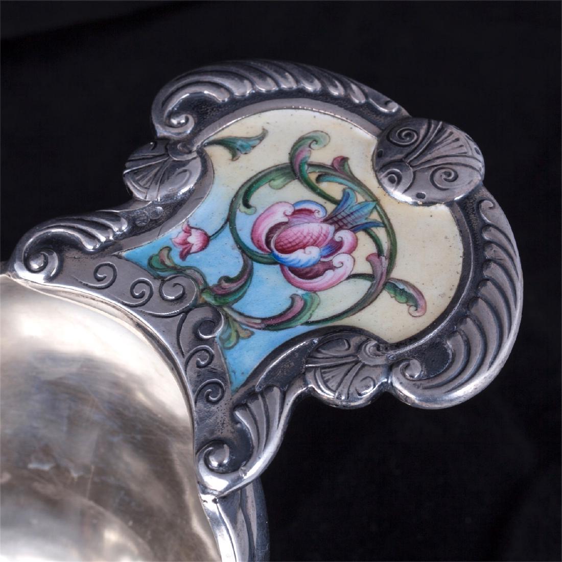Russian silver and enamel bowl by O.Kurlukov — image 3
