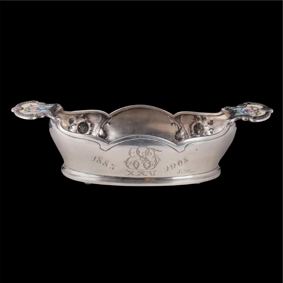 Russian silver and enamel bowl by O.Kurlukov — image 5