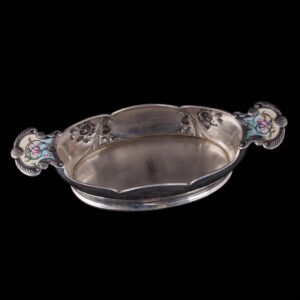 Russian silver and enamel bowl by O.Kurlukov — image 6