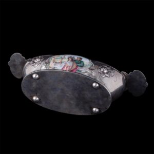 Russian silver and enamel bowl by O.Kurlukov — image 7