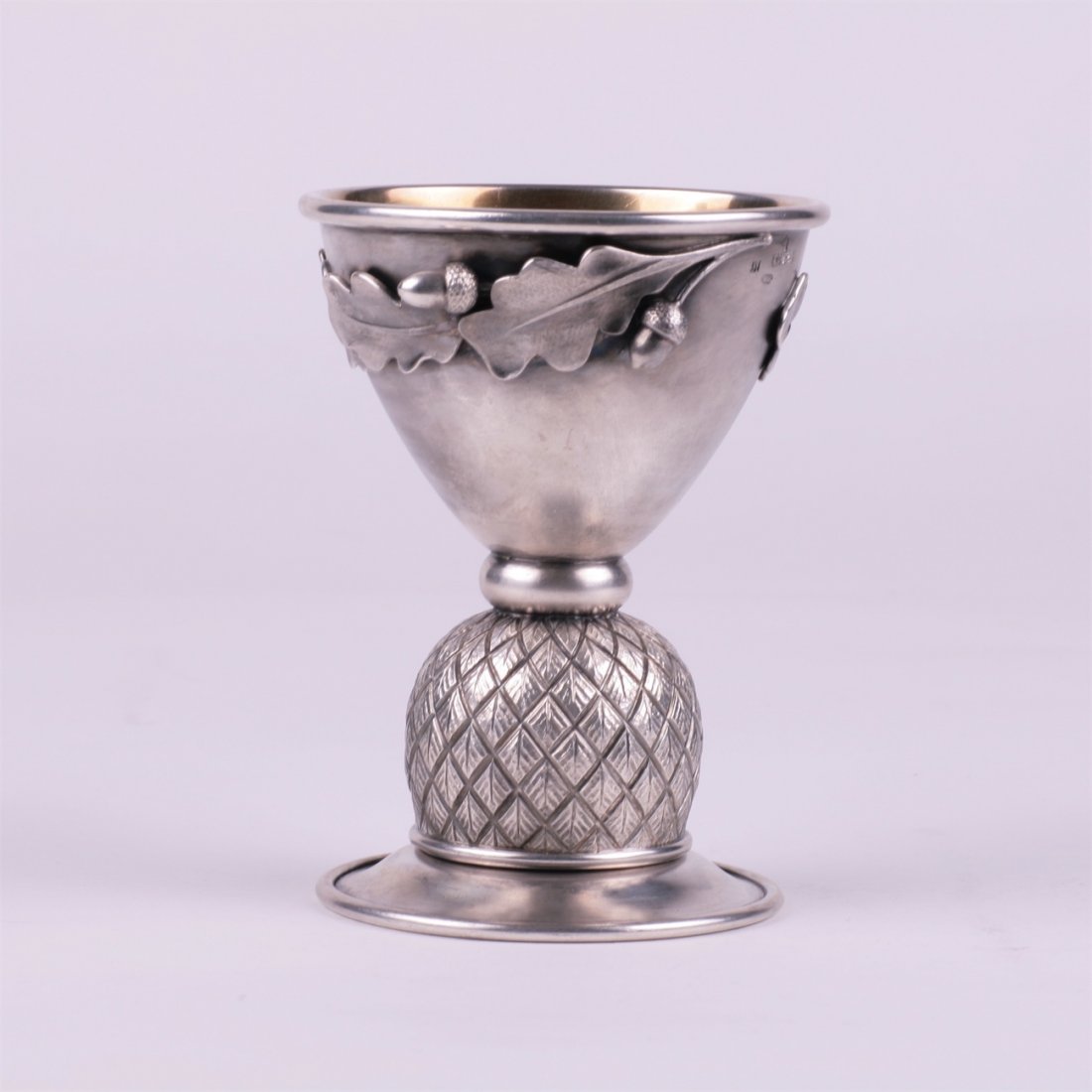 Russian silver goblet. Faberge workshop. A. Wakeva. — image 2