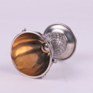 Russian silver goblet. Faberge workshop. A. Wakeva. — image 3