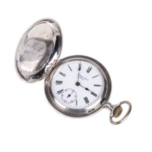 Silver pocket watch "Gustave Jacot Locle" with — image 1