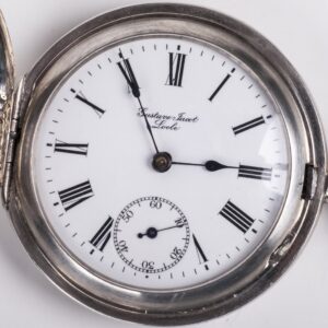 Silver pocket watch "Gustave Jacot Locle" with — image 3